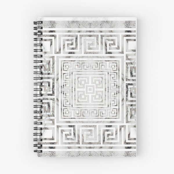 Item preview, Greek Meander - Greek Key White Marble texures designed and sold by k9printart.