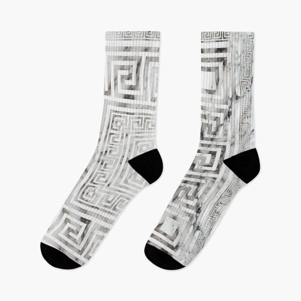 Item preview, Greek Meander - Greek Key White Marble texures designed and sold by k9printart.