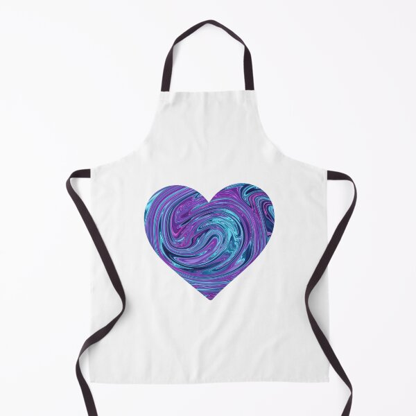 Item preview, Holographic Purple and Blue Marble Chrome Heart Design designed and sold by PrettyPage.