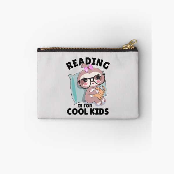 Item preview, Reading is for cool kids cute sloth kawaii reading a book  designed and sold by portrait4you.