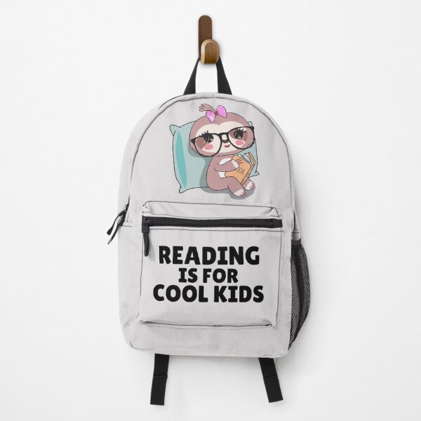 Item preview, Reading is for cool kids cute sloth kawaii reading a book designed and sold by portrait4you.