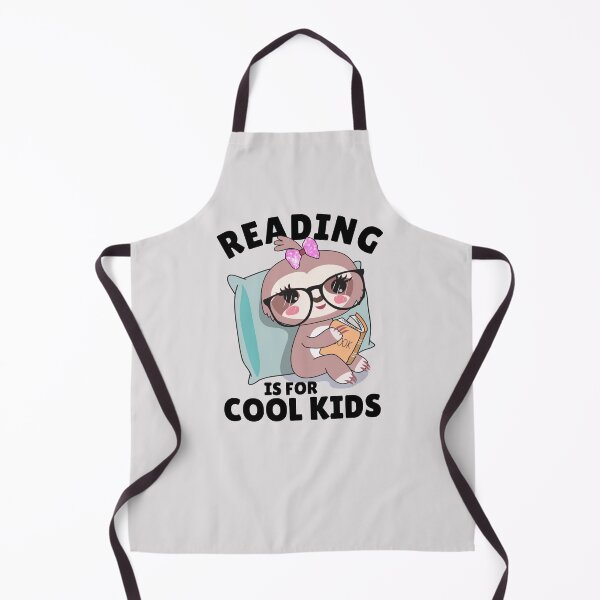 Item preview, Reading is for cool kids cute sloth kawaii reading a book designed and sold by portrait4you.