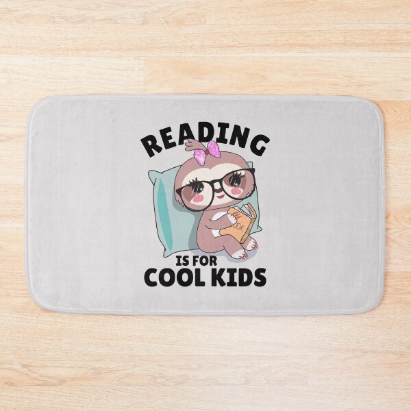 Item preview, Reading is for cool kids cute sloth kawaii reading a book  designed and sold by portrait4you.