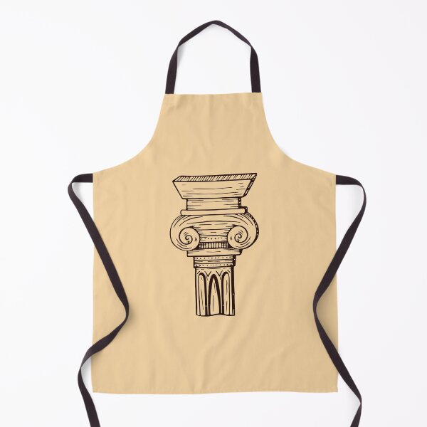 Item preview, Greek Ionic Column - Hand drawn designed and sold by Klotho-Fashion.