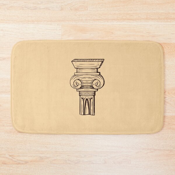 Item preview, Greek Ionic Column - Hand drawn designed and sold by Klotho-Fashion.