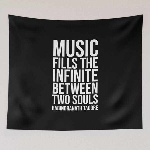 Item preview, Music Fills - Tagore Quote designed and sold by Philippe Derungs.
