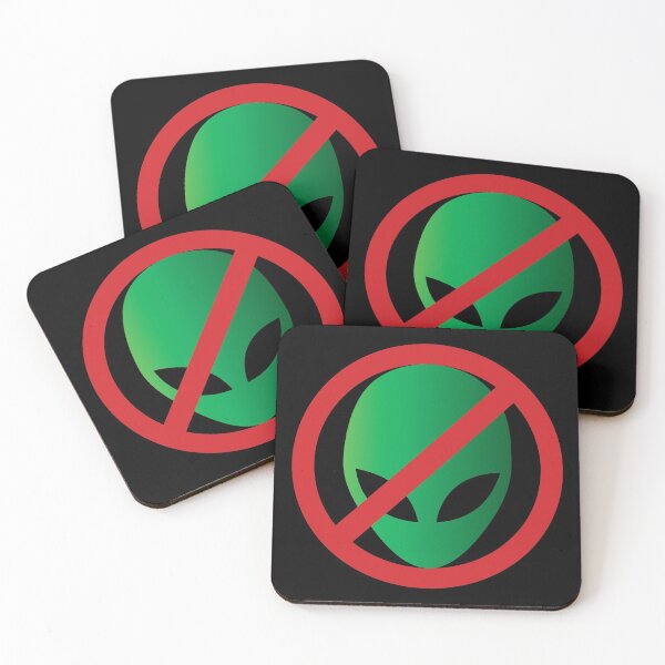 Item preview, No Alien  Warning Sign designed and sold by ProhibitionStickers.