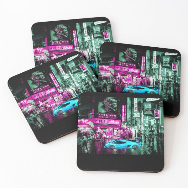 Item preview, Tokyo Car Neon Night Synthwave designed and sold by Jeff Creative.