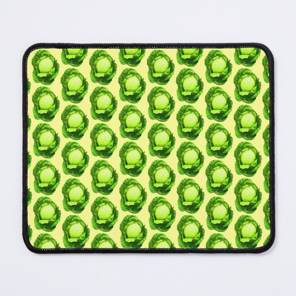 White cabbage color vegetable Mouse Pad