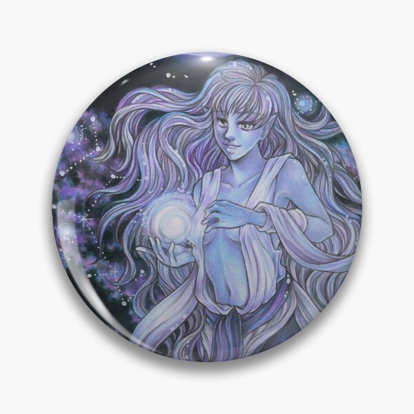 Item preview, Moon Goddess Angel with Galxy Wings Fantasy designed and sold by ZadzeneaArt.