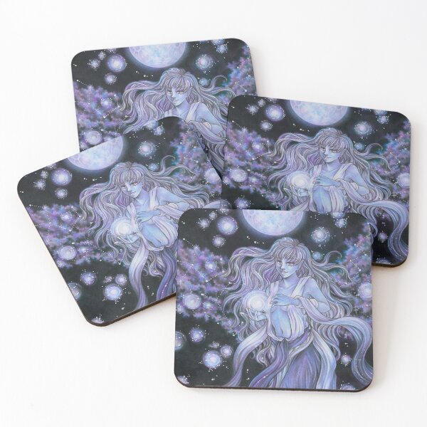 Item preview, Moon Goddess Angel with Galxy Wings Fantasy designed and sold by ZadzeneaArt.