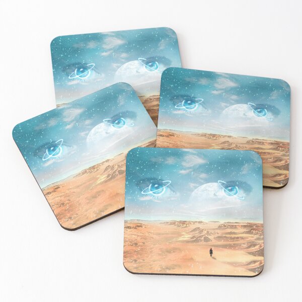 Item preview, Desert Dune and Blue Eyes Galaxy Landscape Planet Sci Fi designed and sold by Jolly-Yosei.