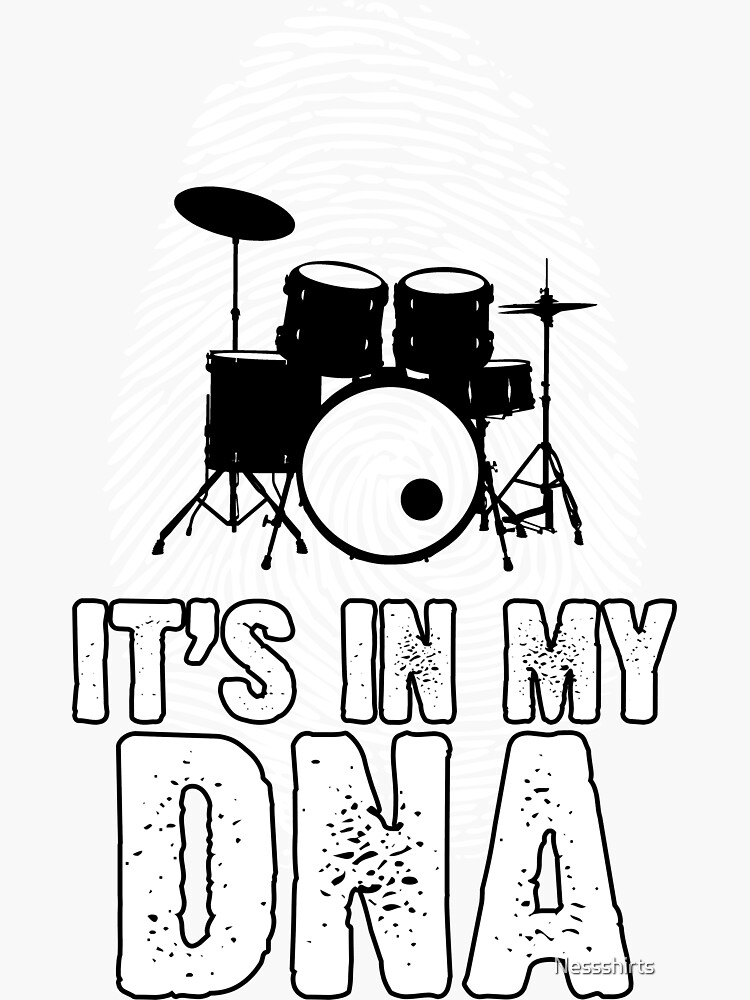 Drums - It's In My Dna T-Shirt Gift For Drummers
