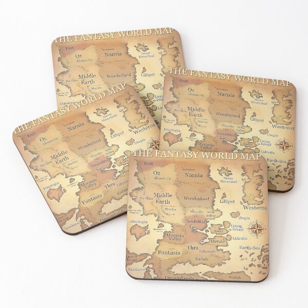 Item preview, Fantasy Worlds Map designed and sold by ojopadonae.