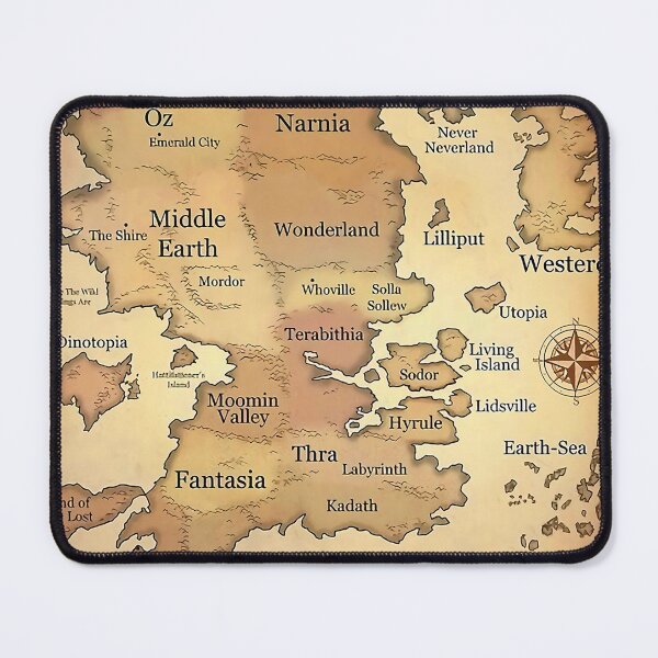 Item preview, Fantasy Worlds Map designed and sold by ojopadonae.