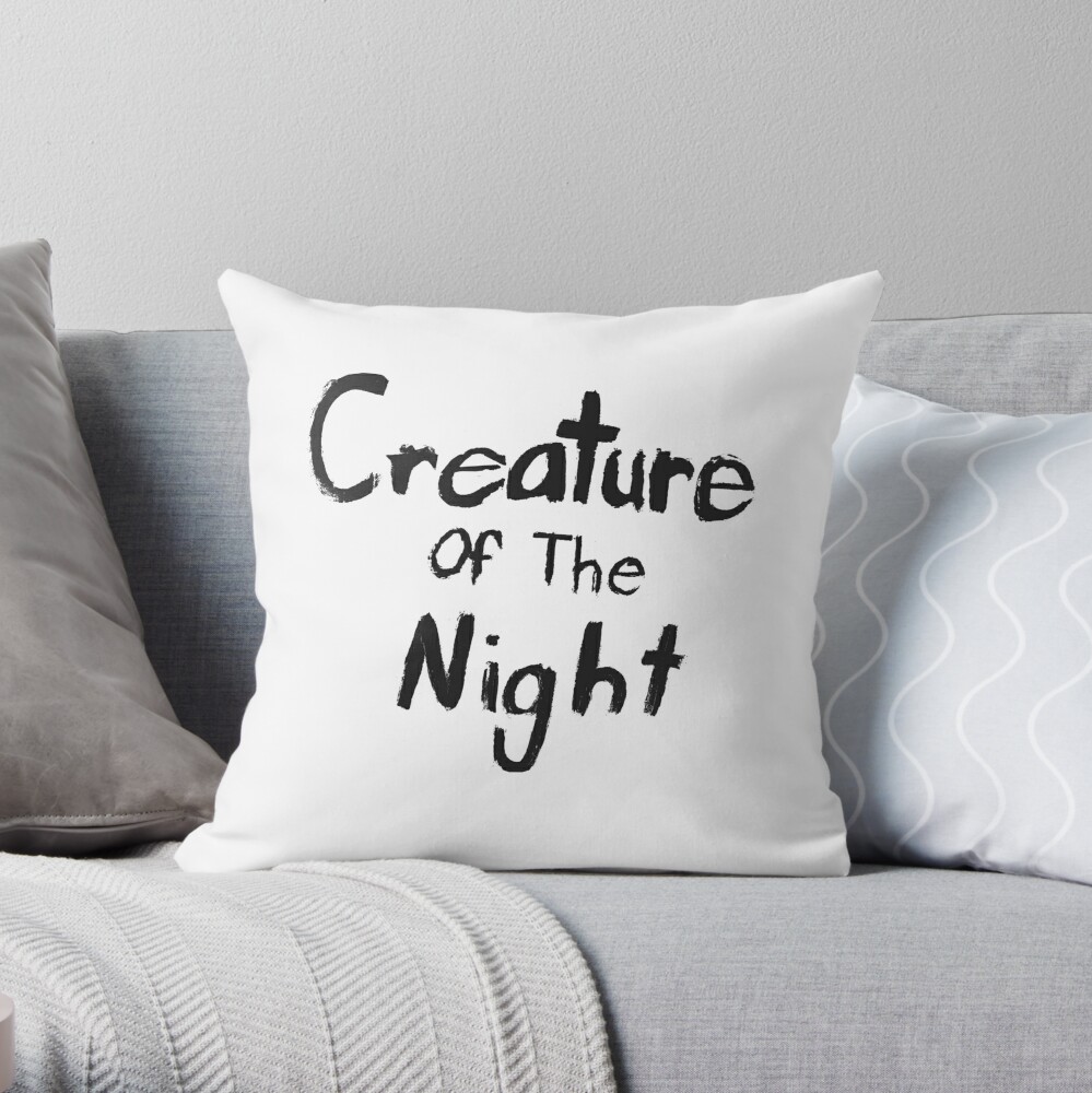 Beautiful Design Creature of The Night Throw Pillow by Steve Nahaj TP-BV3QZ1H8