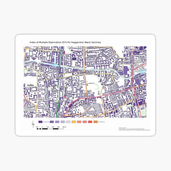 Item preview, Multiple Deprivation Haggerston ward, Hackney designed and sold by ianturton.