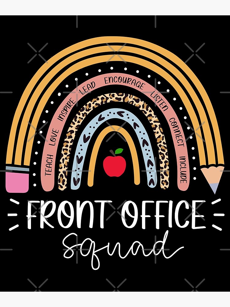 front-office-squad-administrative-assistant-school-secretary-poster