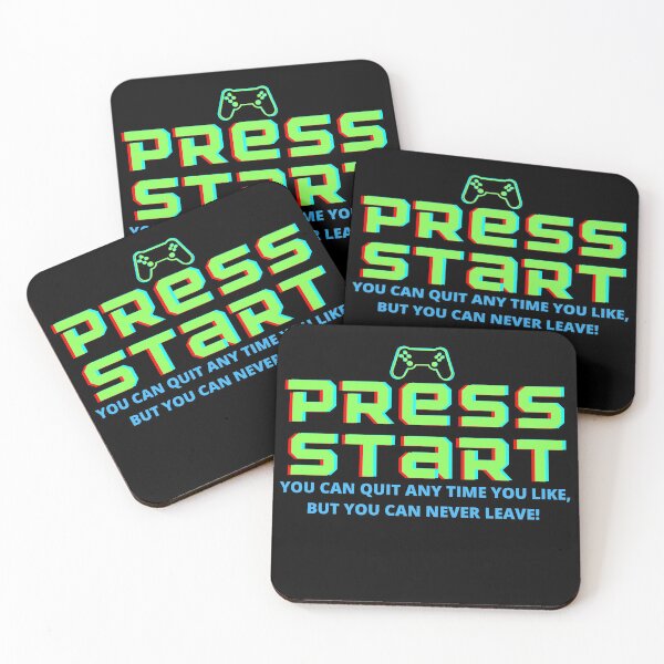 Item preview, Press Start, Gaming pun, you can quit any time you like but you can never leave! designed and sold by GulQari.