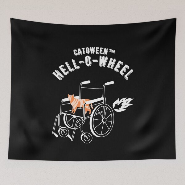 Item preview, Catoween mummy Halloween flame wheelchair designed and sold by ciaobebo.