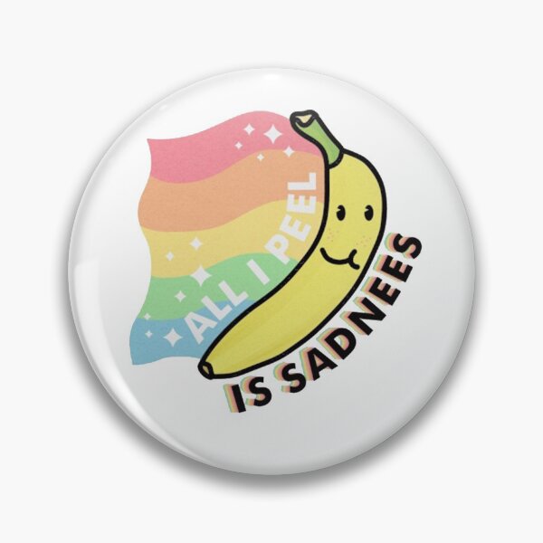 Item preview, All I Peel Is Sadness Banana Pun designed and sold by verdecuddly.