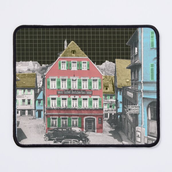 Artikelvorschau, Tübingen, Gasthof Wurstküche, nostalgische Stadtansicht, Baden Württemberg entworfen und verkauft von Mauswohn.