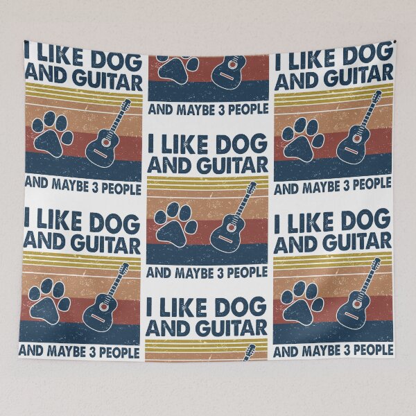 Item preview, I like Dog and Guitar and maybe 3 people designed and sold by NgocLanDesign.