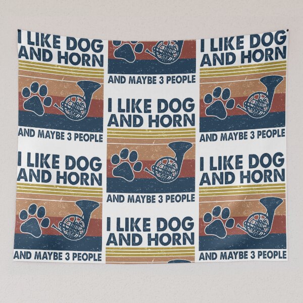 Item preview, I like Dog and Horn and maybe 3 people designed and sold by NgocLanDesign.