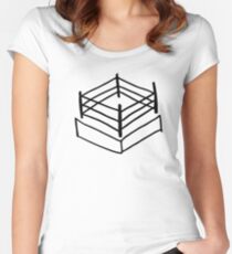 Wrestling RIng Women's Fitted Scoop T-Shirt