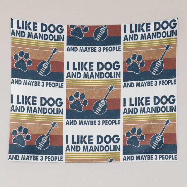 Item preview, I like Dog and Mandolin and maybe 3 people designed and sold by NgocLanDesign.