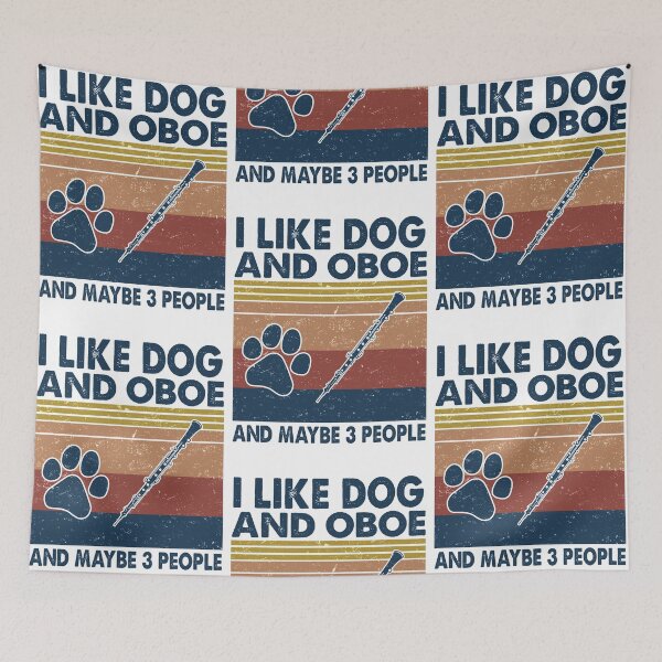 Item preview, I like Dog and Oboe  and maybe 3 people designed and sold by NgocLanDesign.
