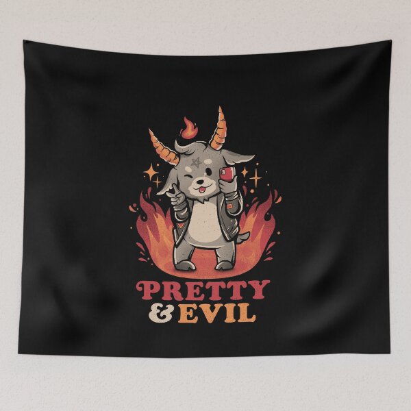 Item preview, Pretty and Evil - Cute Evil Creepy Baphomet Gift designed and sold by EduEly.