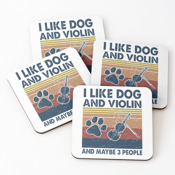 Item preview, I like Dog and Violin and maybe 3 people designed and sold by NgocLanDesign.