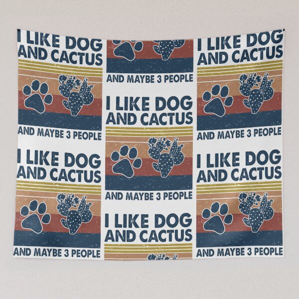 Item preview, I like Dog and Cactus maybe 3 people designed and sold by NgocLanDesign.
