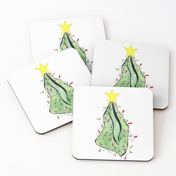 Item preview, Abstract Vulva ~ Christmas Tree designed and sold by Tammie  Sharp.