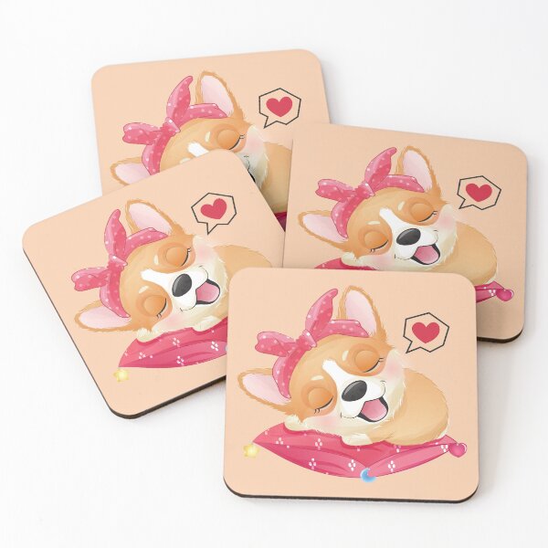 Item preview, Cute Corgi Sleeping - Corgi Dogs designed and sold by Marie Young.