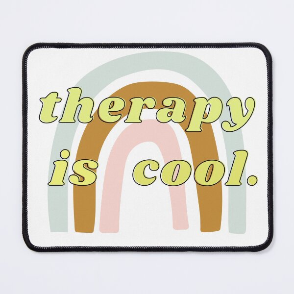 Item preview, Therapy Is Cool Boho Rainbow designed and sold by Nicole Sears.