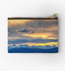 Colorado Rocky Mountain Front Range Sunset Gold Studio Pouch