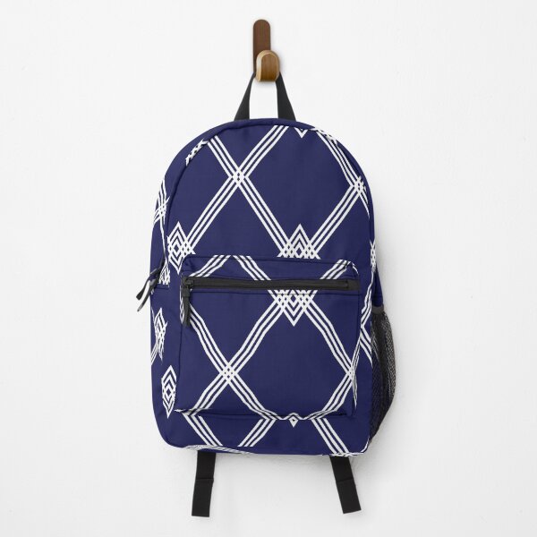 Item preview, Blue and white diamond striped Argyle pattern designed and sold by BLMcreations.