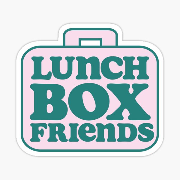 Funky Retro Lunch Box Friends Design Sticker