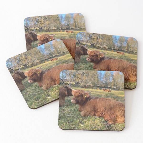 Item preview, Scottish Highland Cattle Cow and Calf 3014 designed and sold by SaarelaHighland.