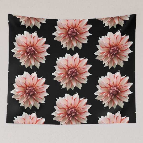 Item preview, White with red Dalia (black background) designed and sold by EliSa-1.