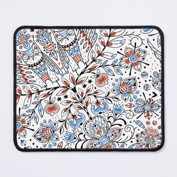 Item preview, Preppy Trippy Flowers Trendy Owls Hipster Botanical Folk Art designed and sold by IamTrending.