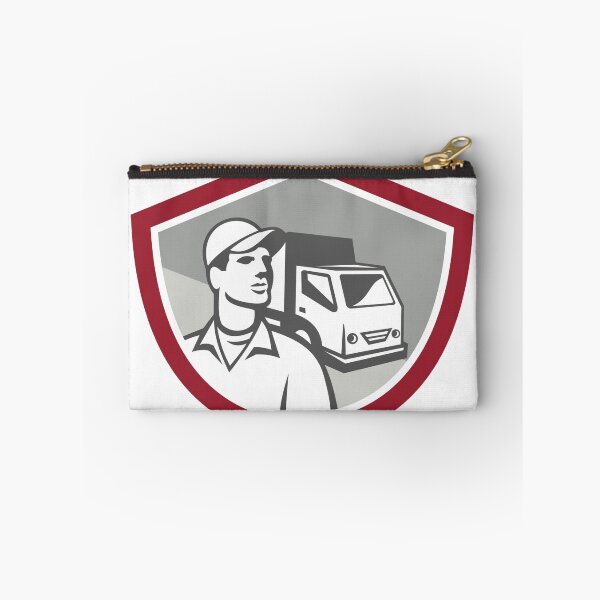 Item preview, Removal Man Delivery Van Shield Retro designed and sold by patrimonio.