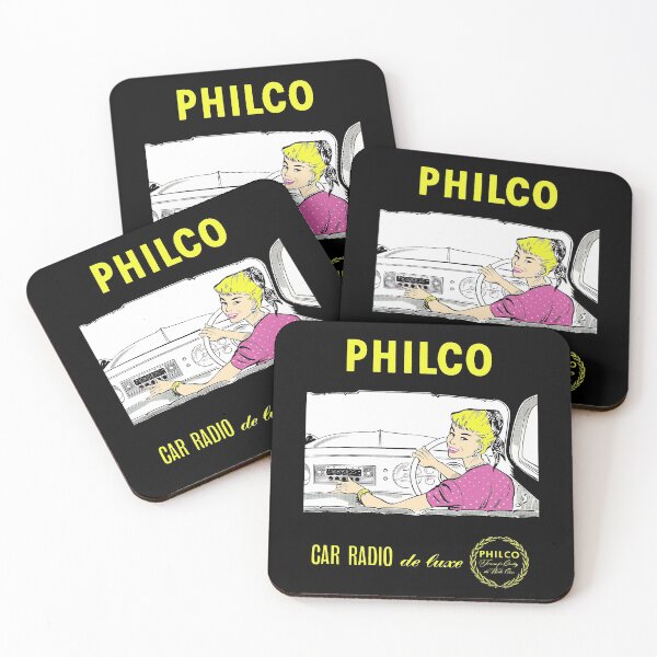 Item preview, 1955 PHILCO CAR RADIO DELUXE - ADVERT designed and sold by ThrowbackAds.
