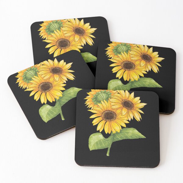 Item preview, Painted sunflower bouquet designed and sold by IyadBro.