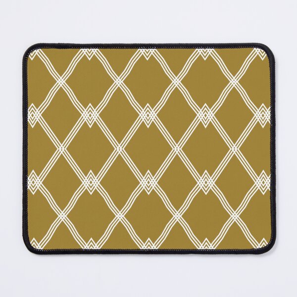 Item preview, Golden yellow and white diamond striped Argyle pattern designed and sold by BLMcreations.