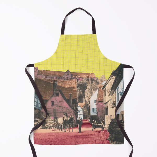 Item preview, We hike on and turn into Seelhausgasse. Quaint houses surround a view of the castle and show a wonderful variety in this Swabian city.
The design by Mallybeau Mauswohn shows a harmoniously colored collage with a view of Seelhausgasse in Tübingen in 1938 designed and sold by Mauswohn.