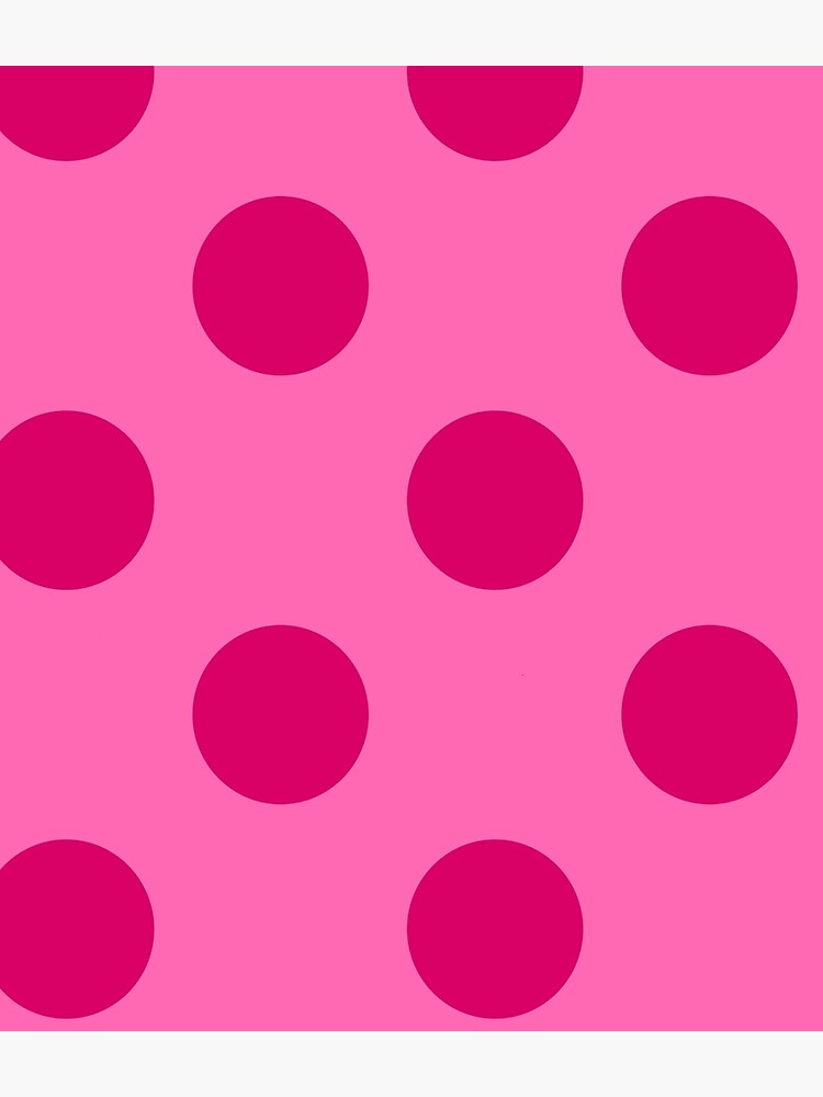 Extra Large Dark Hot Pink Polka Dots on Light Hot Pink Backpack by  SpotsDotsPrints