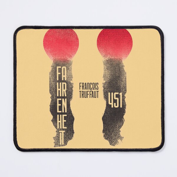Item preview, Fahrenheit 451, François Truffaut, french movie illustration, Ray Bradbury book designed and sold by Spallutos.